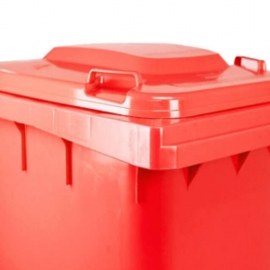Contenedor de Basura con Ruedas 240 Litros Rojo CDR_3