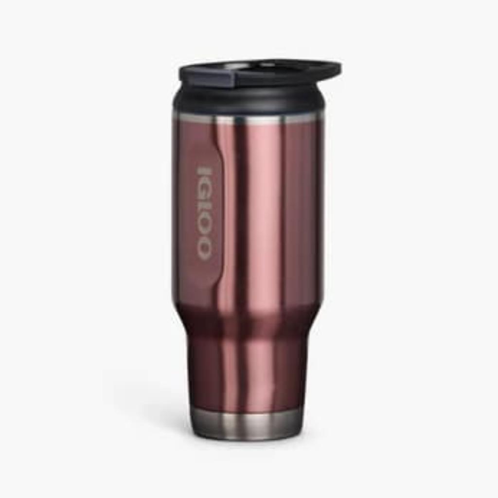 Termo Vaso Flip N Sip 32 Onzas 946 ml Flamingo Acero Inox_2
