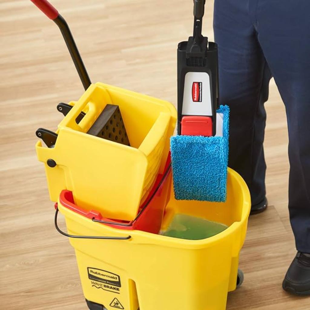 Mopa Plana Microfibra Verde para Sistema Adaptable Rubbermaid 2132431_5