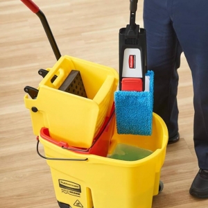 Mopa Plana Microfibra Verde para Sistema Adaptable Rubbermaid 2132431_5