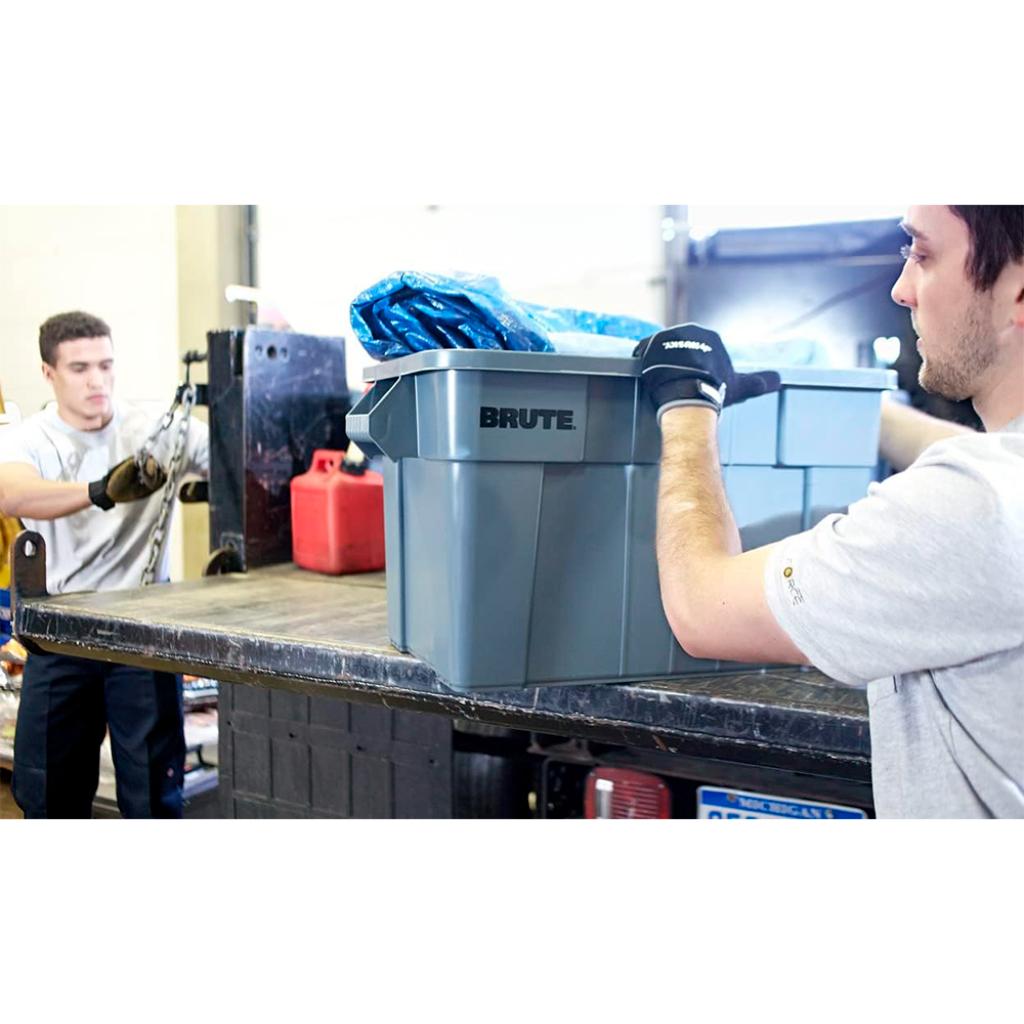 Caja BRUTE Tote con Tapa 20 Galones (75.7 Litros)  FG9S3100GRAY_3