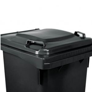 Contenedor de Basura con Ruedas 120 Litros Negro CDR_4