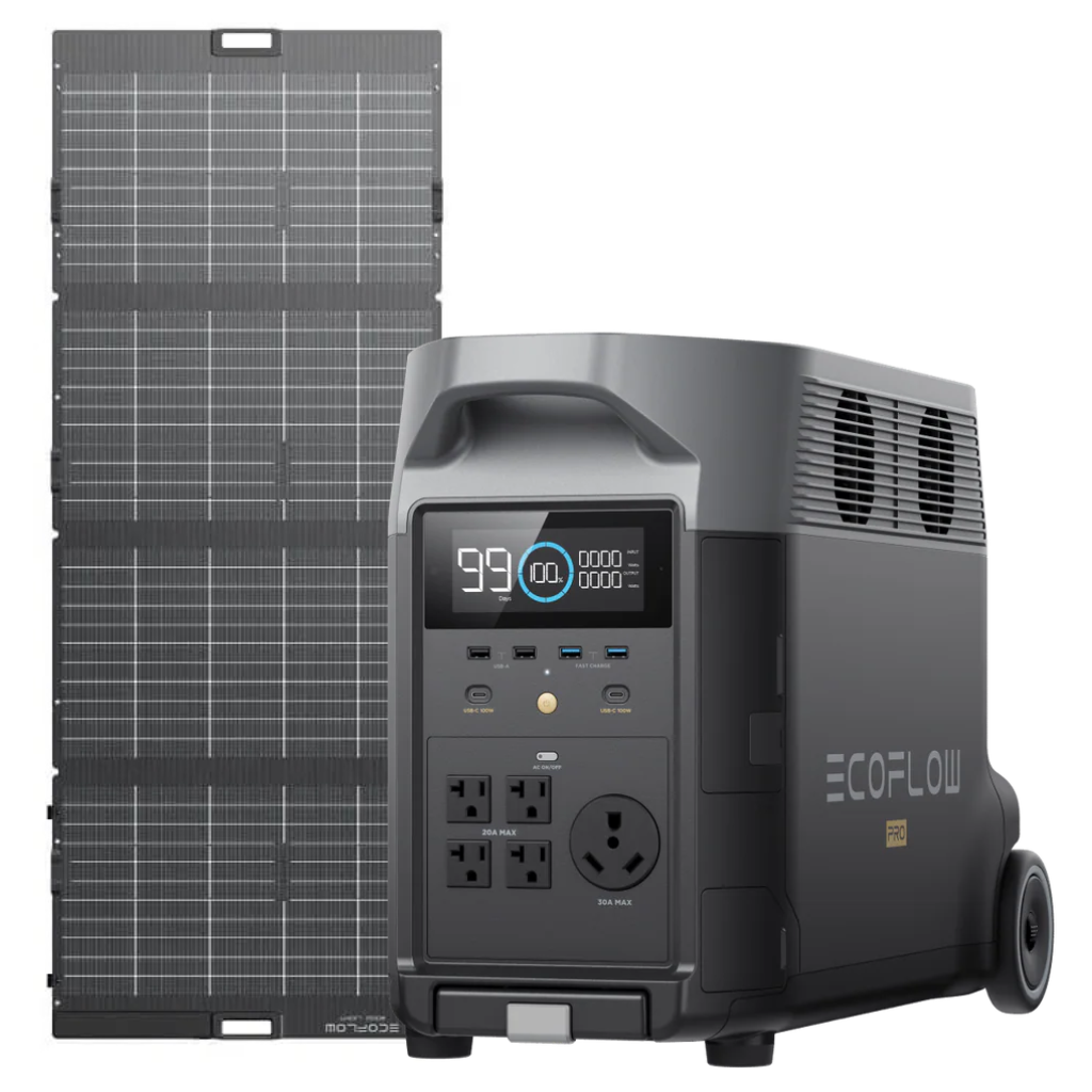 Kit Solar Portátil EcoFlow DELTA PRO 3600 W+ Panel Solar Bifacial 400 W  - TIENEX