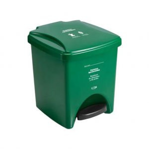 Papelera Pedal 20 Litros Verde Residuos Orgánicos y Aprovechables Estra 4-1042577_1