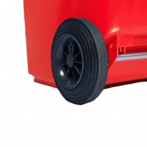 Contenedor de Basura con Ruedas 120 Litros Rojo CDR_5