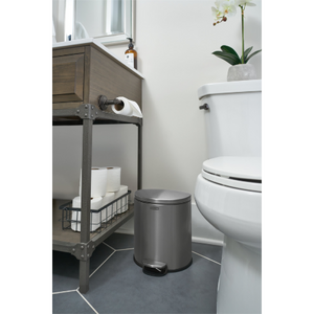 Papelera de Pedal en Acero Inoxidable 6 Lts 2179282_4