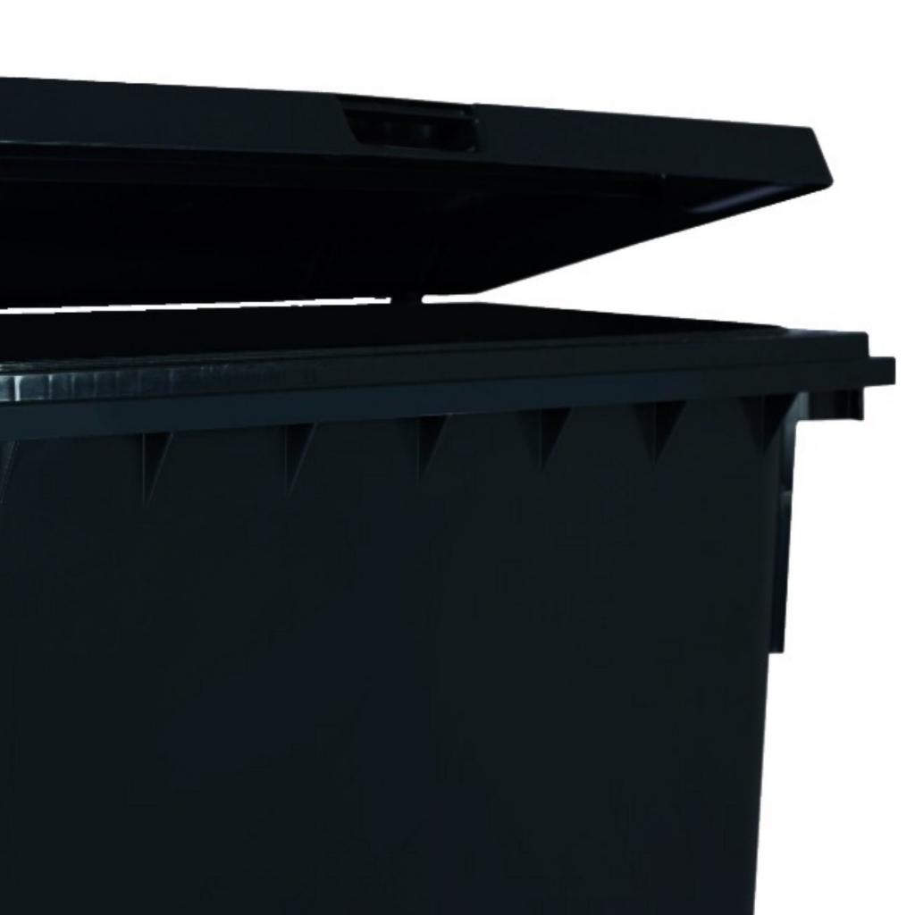 Contenedor de Basura con Ruedas 660 Litros Negro CDR_5