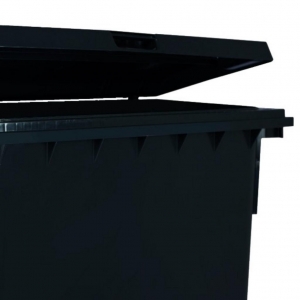 Contenedor de Basura con Ruedas 660 Litros Negro CDR_5