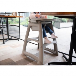 Silla Comedor Bebé Rubbermaid Sin Ruedas Gris Gratis Bandeja FG781408PLAT_11