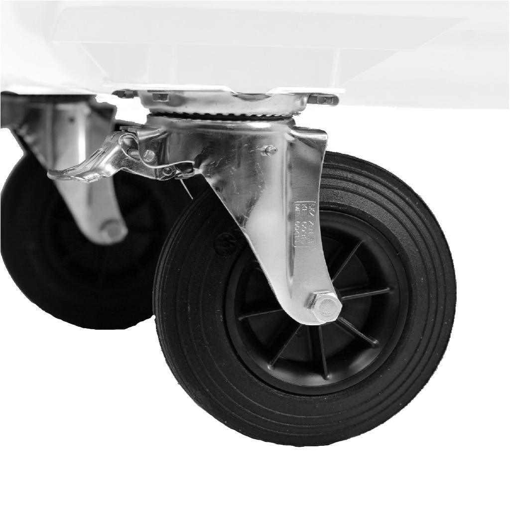 Contenedor de Basura con Ruedas 660 Litros Blanco CDR_6