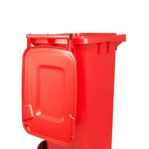 Contenedor de Basura con Ruedas 240 Litros Rojo CDR_5