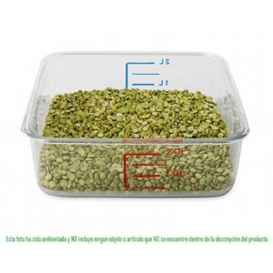 Recipiente Cuadrado en Policarbonato 1.9 Litros FG630200CLR_4