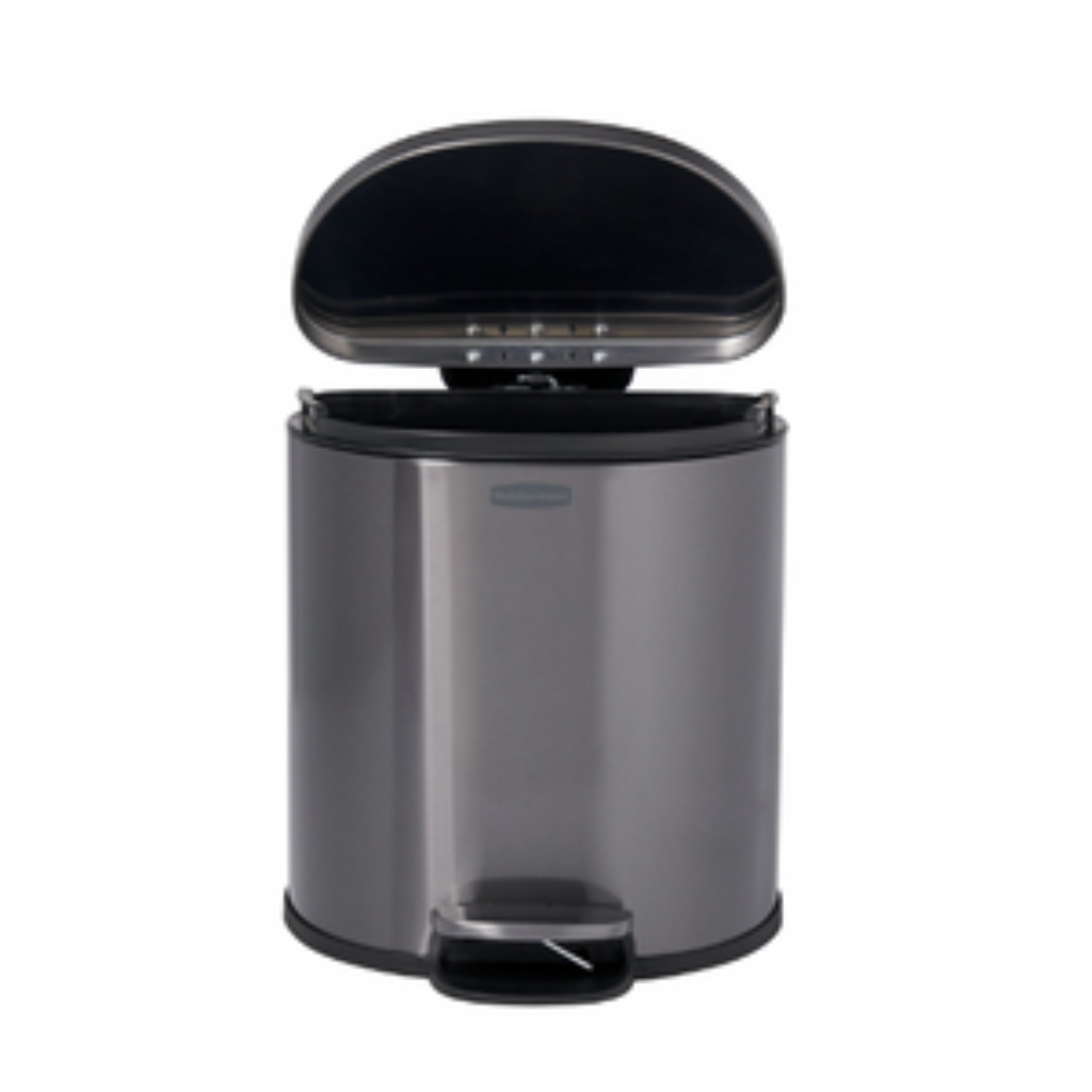 Papelera de Pedal en Acero Inoxidable 6 Lts 2179282_1