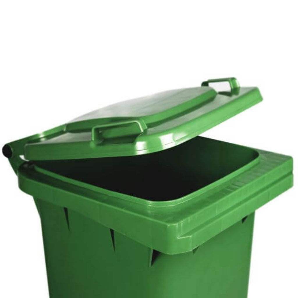 Contenedor de Basura con Ruedas 80 Litros Verde Weber_3