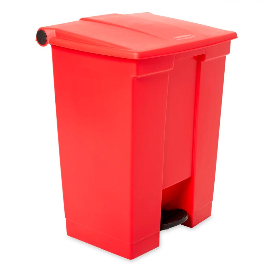Papelera de Pedal Rubbermaid Legacy 68 Litros (18 Gal) Roja FG614500RED_3