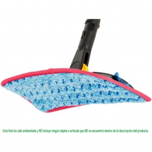 Mopa Plana Microfibra HYGEN 47 cm Trapero Húmedo Azul Borde Rojo FGQ41000RD00_2