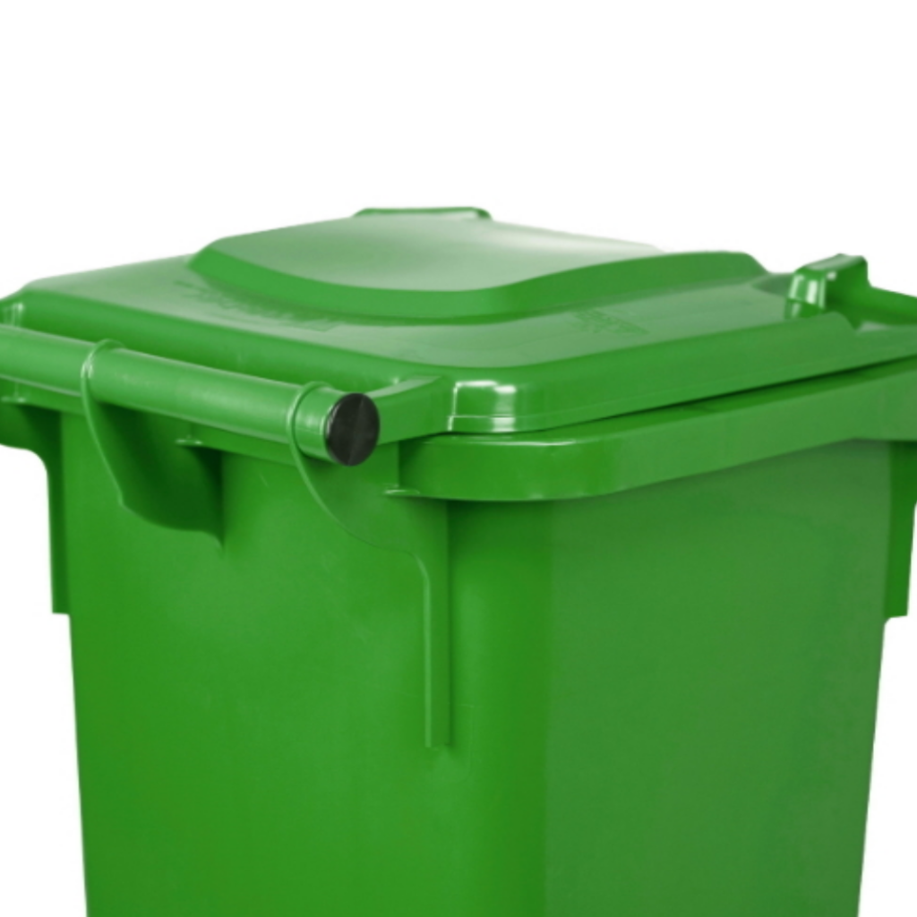 Contenedor de Basura con Ruedas 240 Litros Verde Weber_5