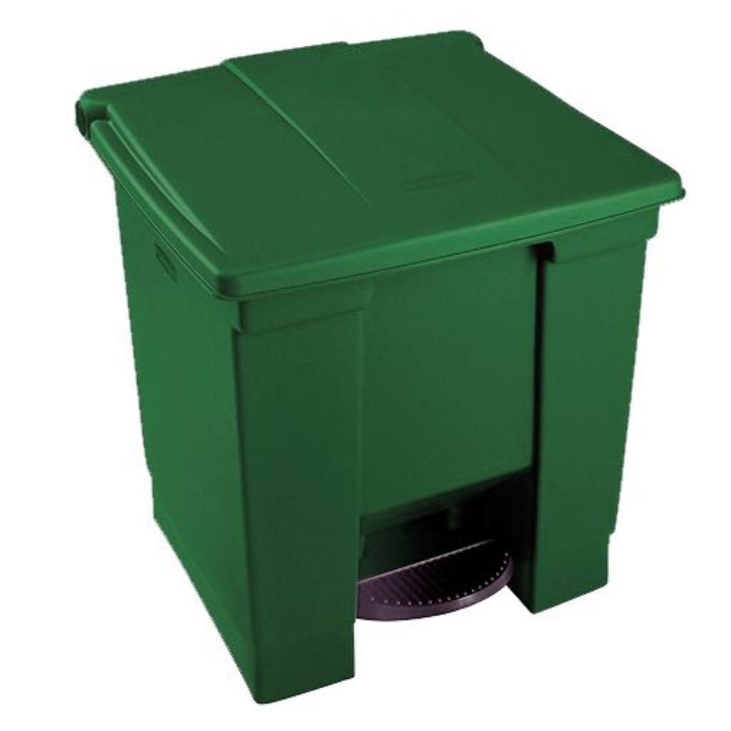 Papelera de Pedal 30 litros Verde 2036023_4