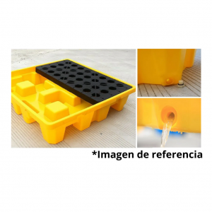 Estiba Antiderrame 4 Posiciones 130x130x30cm (250 Litros) CDR_5
