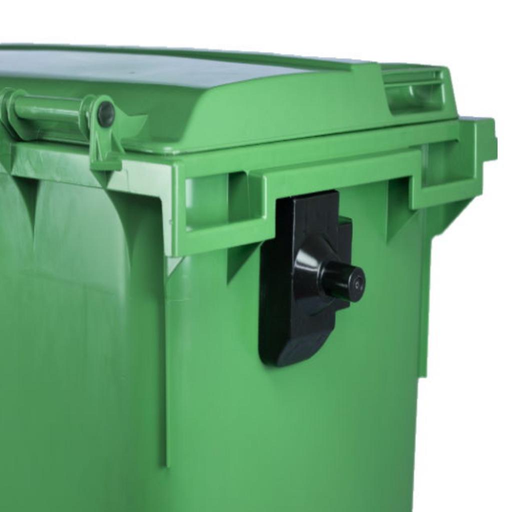 Contenedor de Basura con Ruedas 770 Litros Verde Weber_3