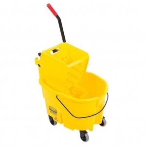 Balde con Escurridor 25 litros Rubbermaid WaveBrake® Amarillo FG748071YEL_5