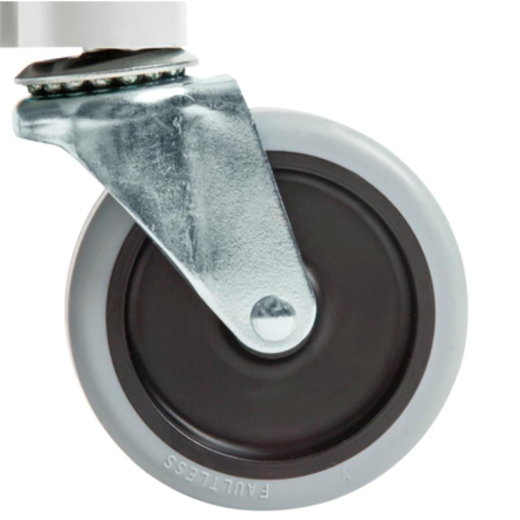 Carro de Servicio Abierto Tres Estantes 200 libras Blanco FG342488OWHT_4