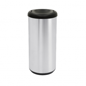 Caneca en Acero Inoxidable 40 Litros Tapa Vaiven Negra Tramontina 94539200_1