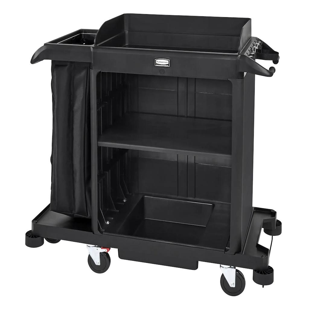 Carro Camarista Compacto Negro Rubbermaid 2202585_4