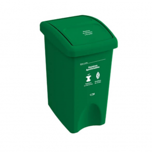 Papelera con Tapa Vaivén 35 Litros Verde Residuos Orgánicos y Aprovechables Estra 4-1042515_1