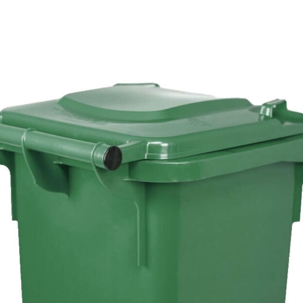 Contenedor de Basura con Ruedas 120 Litros Verde Weber_4
