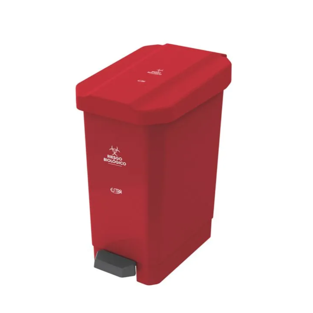 Caneca de Pedal 22 Litros Estra Bins Roja 4-1040721_2