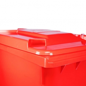 Contenedor de Basura con Ruedas 360 Litros Rojo CDR_4