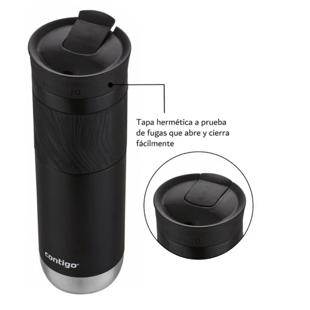 Vaso Termo Contigo Snapseal Byron Acero 20 Oz 591ml Licorice_7