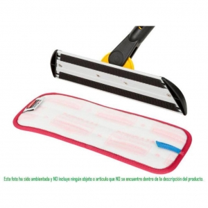 Mopa Plana Microfibra HYGEN 47 cm Trapero Húmedo Azul Borde Rojo FGQ41000RD00_3