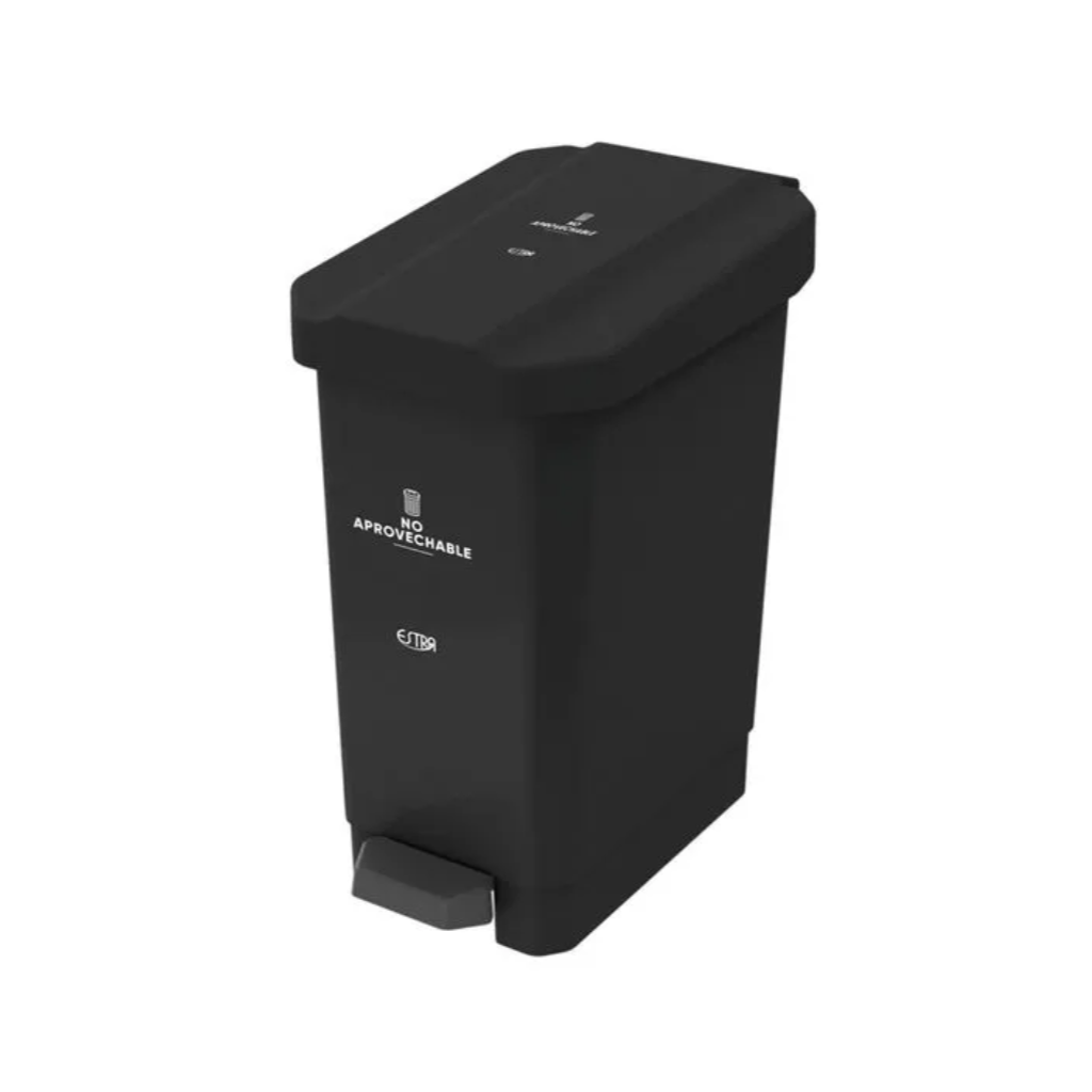 Caneca de Pedal 22 Litros Estra Bins Negra 4-1042662_1