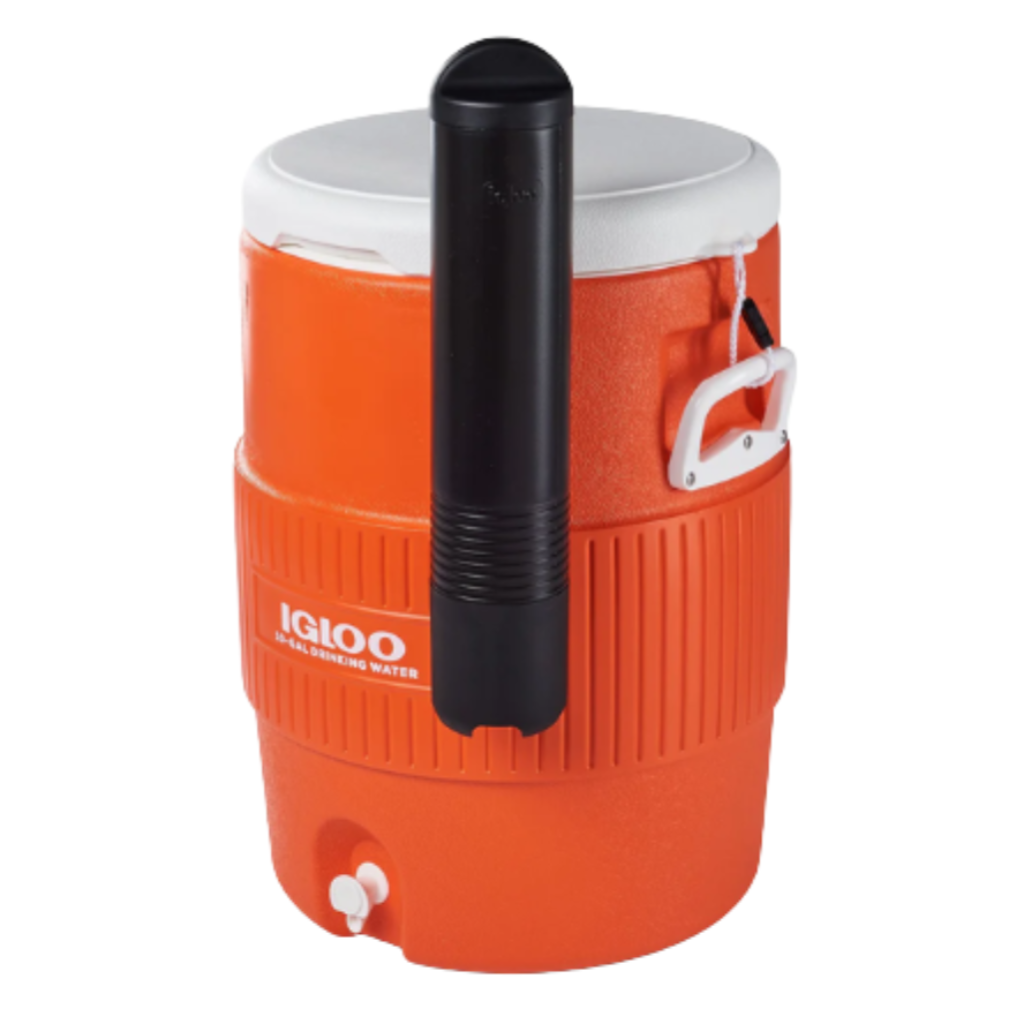 Termo Igloo 10 Galones 37,9 Litros Naranja con Portavasos_4
