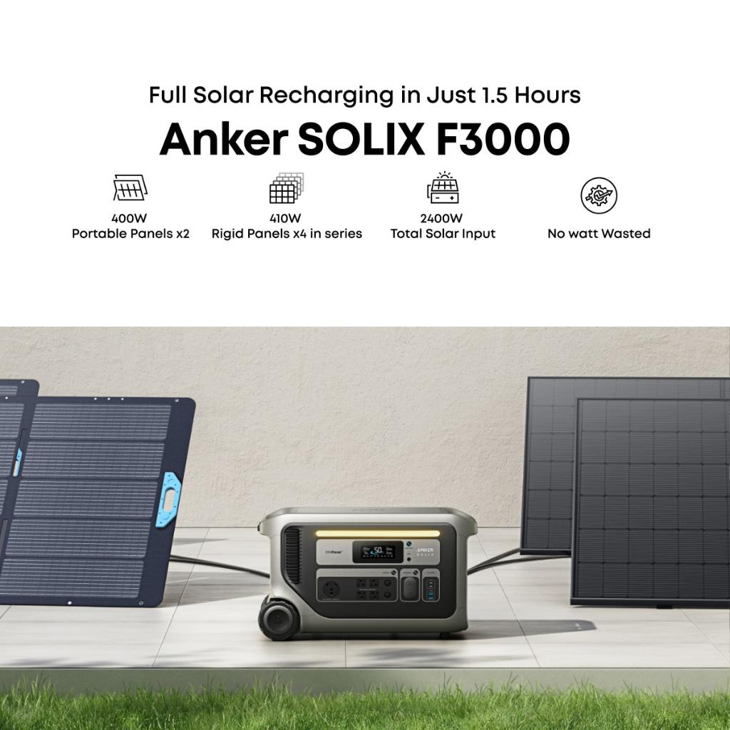 Estación de Energia Portatil Anker Solix F3000X 3600W 3072Wh _7