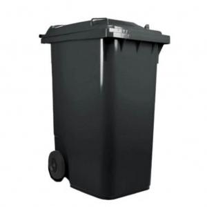 Contenedor de Basura con Ruedas 360 Litros Negro CDR_1