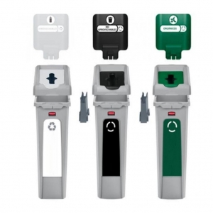 Punto Ecológico 87 litros Slim Jim (Verde Blanco Negro) 2100295_2