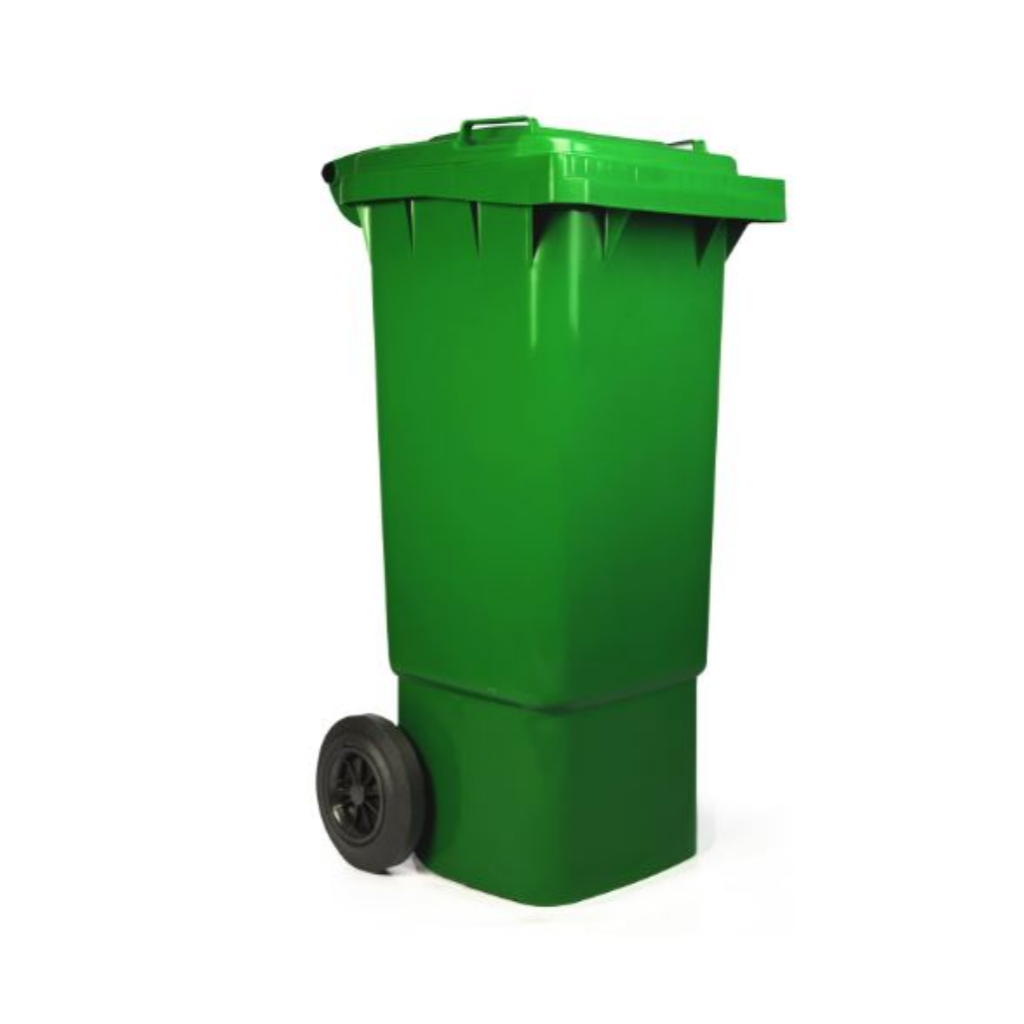 Contenedor de Basura con Ruedas 80 Litros Verde Weber_2