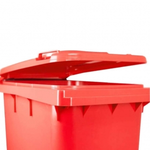 Contenedor de Basura con Ruedas 240 Litros Rojo CDR_2