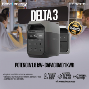  Estación de Energía Portátil EcoFlow DELTA 3 1800W Potencia - 1024Wh Capacidad_7