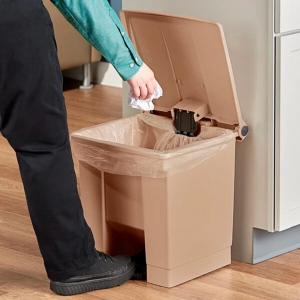 Papelera de Pedal 30 litros Beige Rubbermaid FG614300BEIG_3