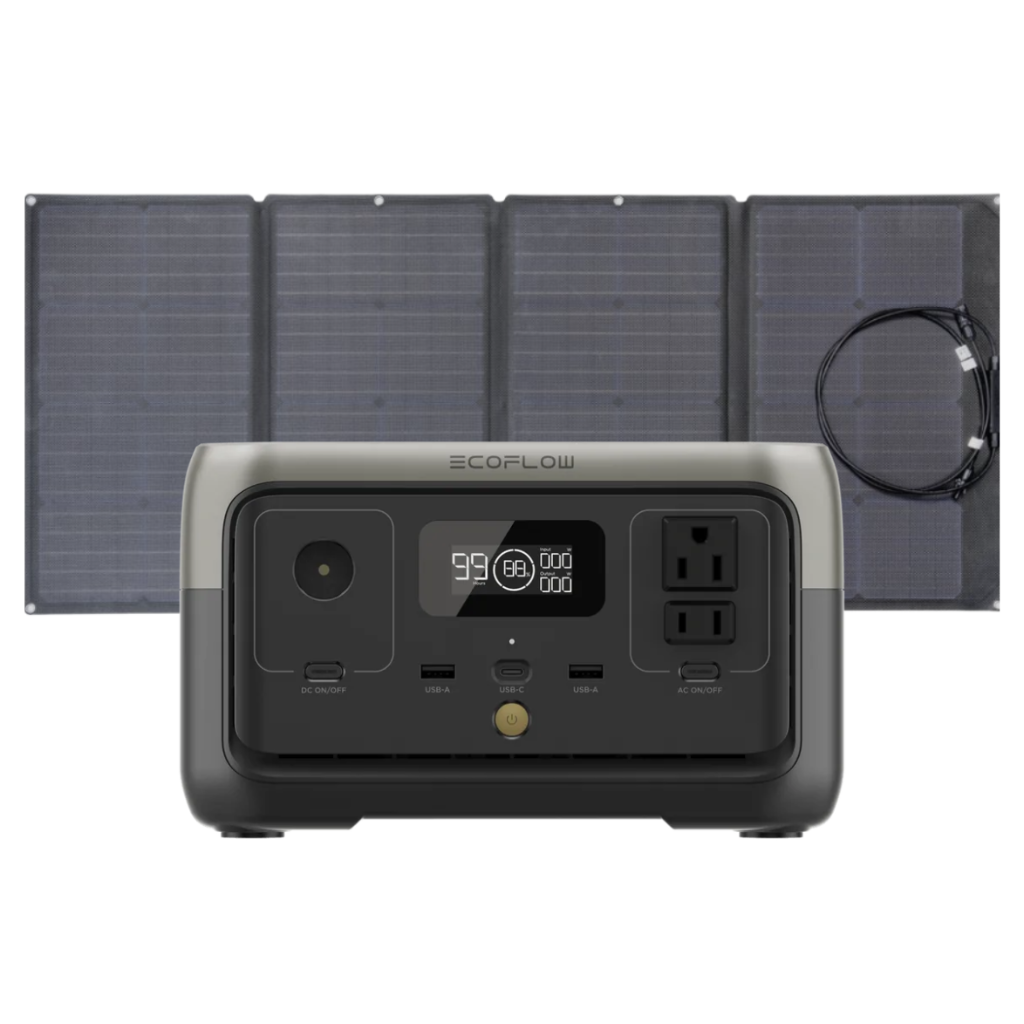 Kit Solar Portátil EcoFlow RIVER 2 300 W + Panel Solar 110 W_2
