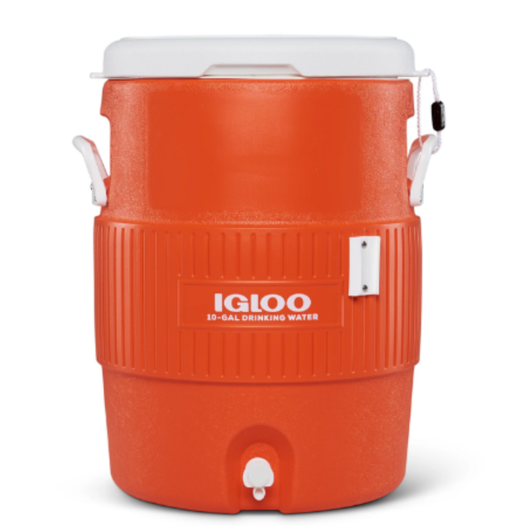 Termo Igloo 10 Galones 37,9 Litros Naranja con Portavasos_2