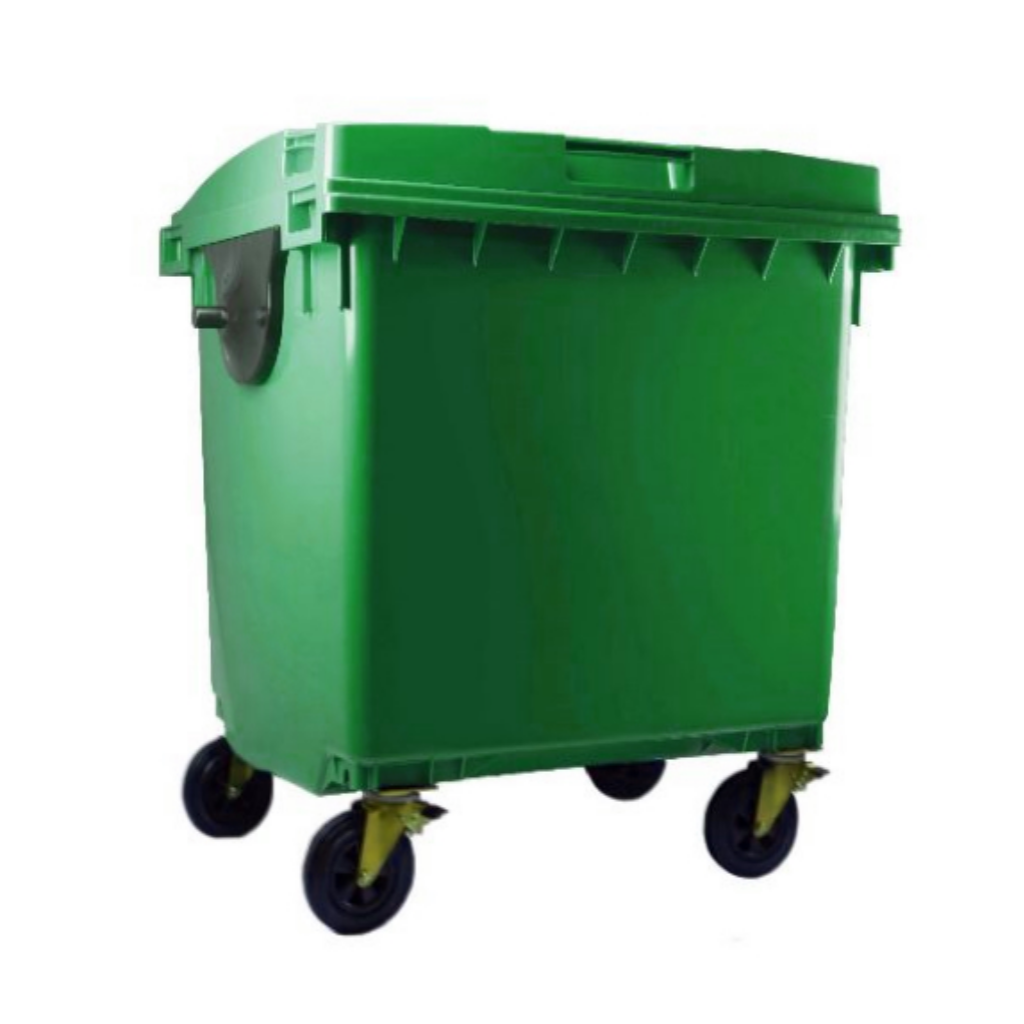 Contenedor de Basura con Ruedas 660 Litros Verde CDR_1