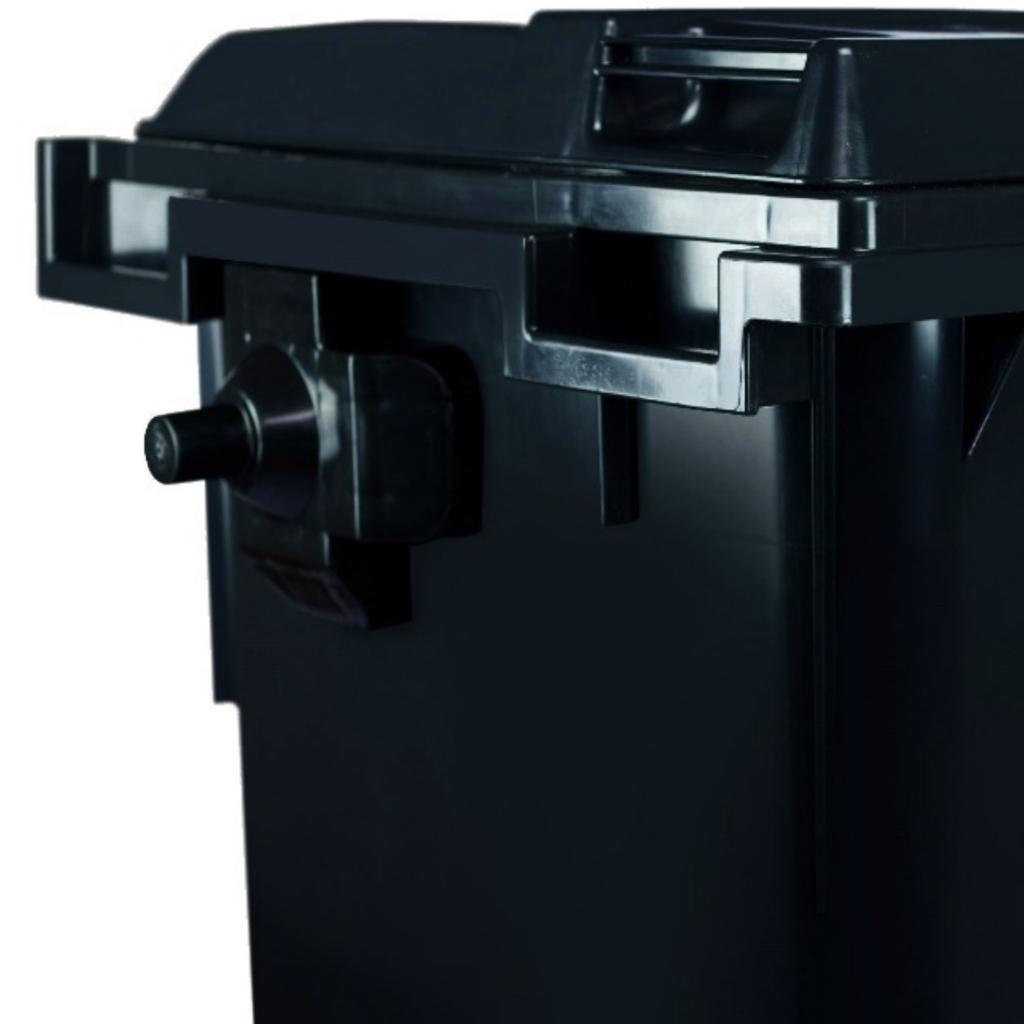 Contenedor de Basura con Ruedas 660 Litros Negro CDR_2