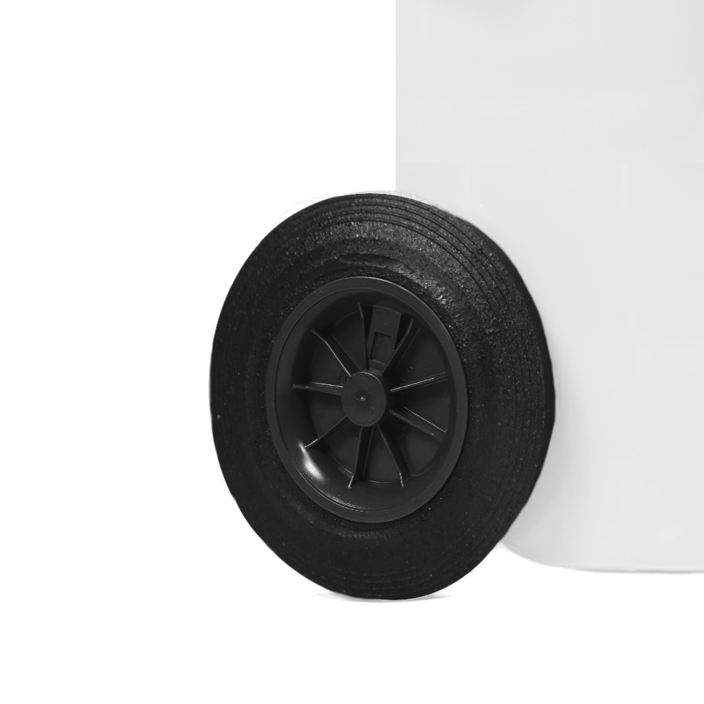 Contenedor de Basura con Ruedas 80 Litros Blanco Weber_5