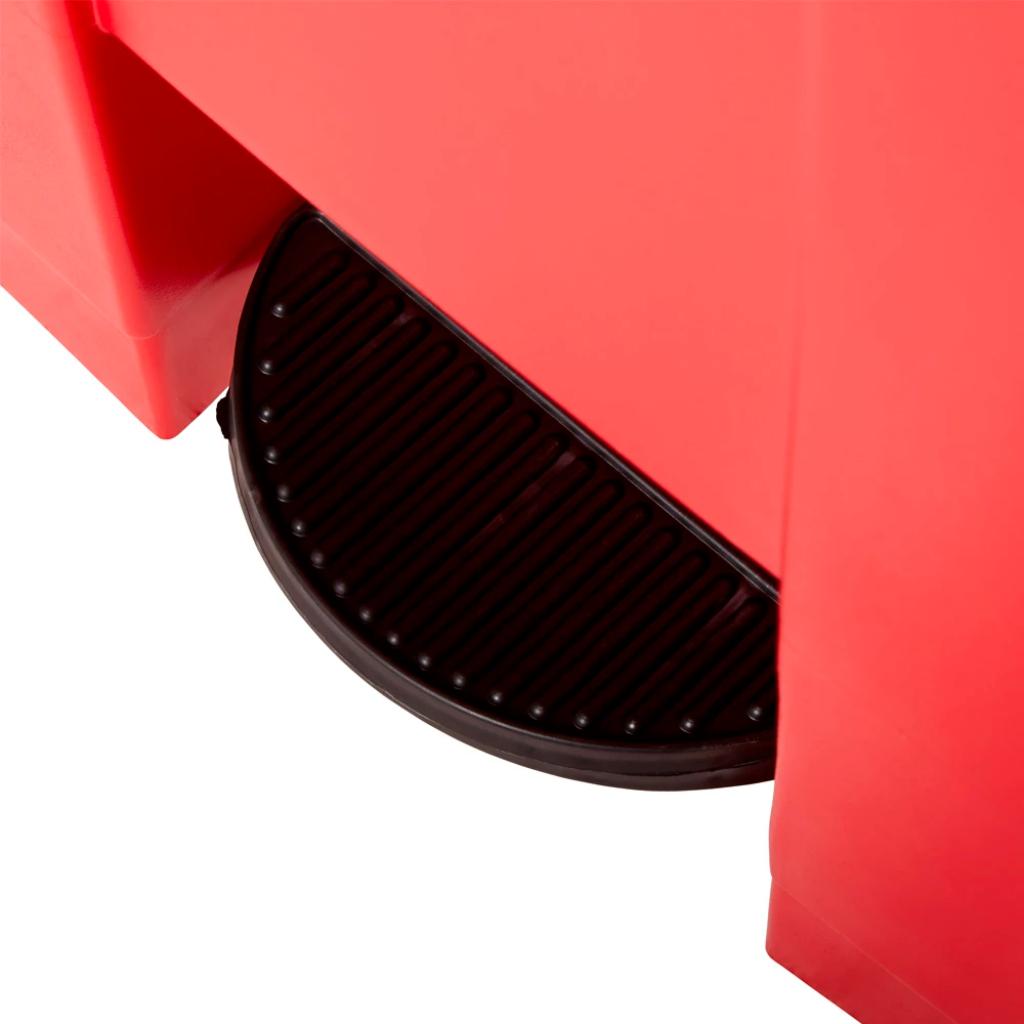 Papelera de Pedal Rubbermaid Legacy 68 Litros (18 Gal) Roja FG614500RED_5