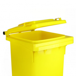 Contenedor de Basura con Ruedas 120 Litros Amarillo CDR_2